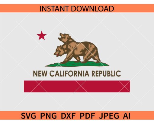 Flag of New California SVG, Flag of the New California Republic SVG