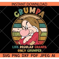 Grumpa Like A Regular Grandpa Only Grumper SVG