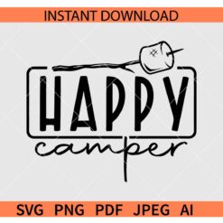 Happy camper SVG, Camping SVG