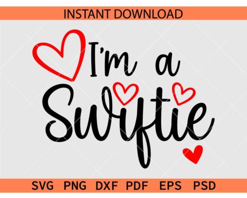 I am Swiftie Heart Symbol SVG, Love Heart I am Swiftie Svg