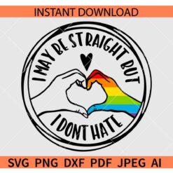 I may be straight but I don't hate Heart Hand SVG