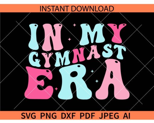 In My Gymnast Era Retro Wavy Text SVG
