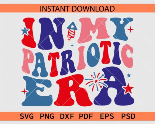 In My Patriotic Era Retro Wavy Text SVG