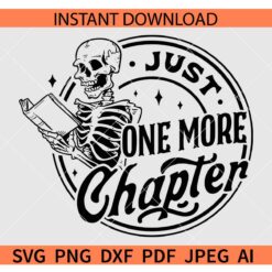 Just one more chapter skeleton SVG PNG PDF JPG