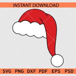 Layered Santa Claus hat SVG, Santa Hat Décor SVG