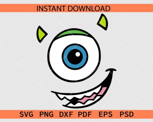 Mike Monster Décor SVG, Mike Wazowski  SVG