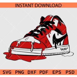 Nike Sneakers Drip SVG, Dippy Nike Sneakers SVG