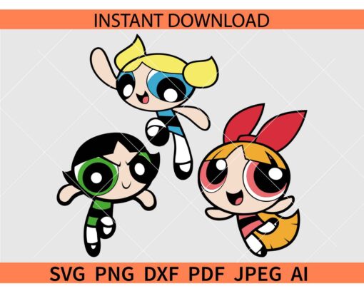 Powerpuff Girls Logo SVG