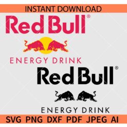 Red Bull Energy Drink Logo Bundle SVG, Red Bull Energy Drink Official Logo SVG