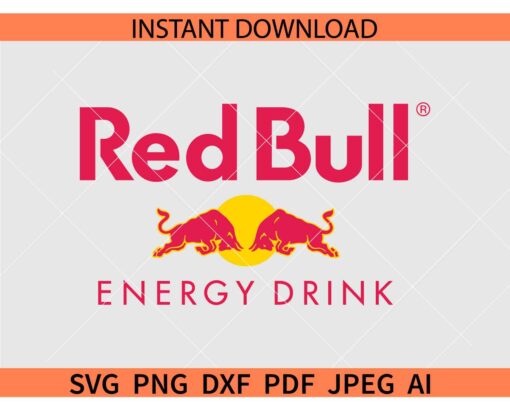 Red Bull Energy Drink Logo Colored SVG