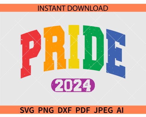 Retro Pride Day 2024 SVG, Gay Pride SVG