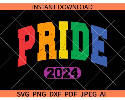 Retro Pride Day 2024 SVG, Gay Pride SVG
