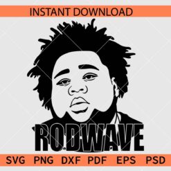 Rod Wave Nostalgia Portrait Silhouette SVG