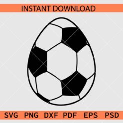 Soccer Ball in Easter Egg SVG, Easter Egg Soccer Ball SVG