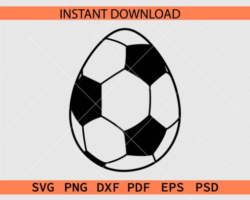 Soccer Ball in Easter Egg SVG, Easter Egg Soccer Ball SVG