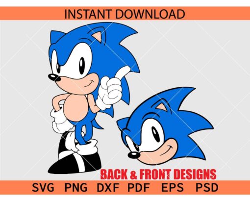 Sonic the Hedgehog SVG, Classic Sonic SVG