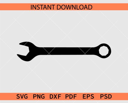 Spanner Silhouette SVG, Spanner Icon SVG