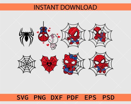 Spiderman  Stickers  SVG, Baby Spiderman Flying Stickers SVG