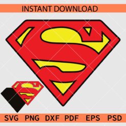 Superman logo Vector SVG, Superman Icon Décor SVG