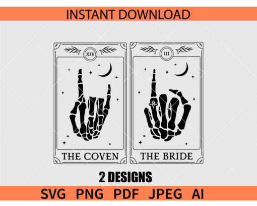 The Bride The Coven Witchy Bachelorette Bundle SVG