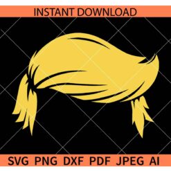Trump hair SVG, Donald Trump Hair SVG