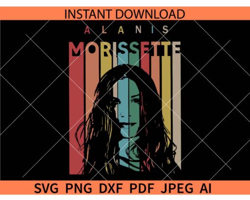 Alanis Morissette SVG, Alanis Morissette Tour 2023 SVG, Alanis Morissette Vintage SVG
