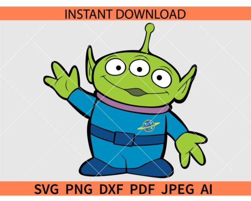 Alien Toy Story Pizza Planet SVG