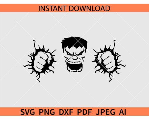 Angry Hulk SVG, Hulk Fist Svg, Hulk Smash Svg, Hulk Movie Svg