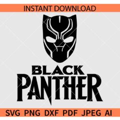 Black panther SVG, Black panther Mask SVG
