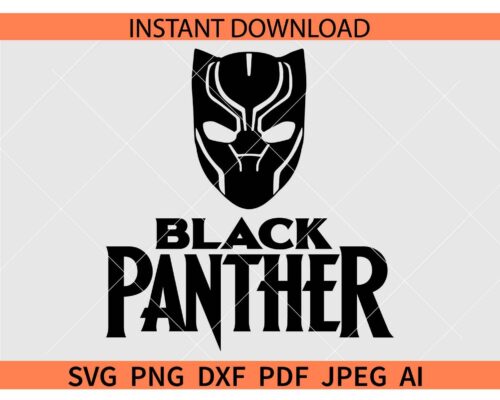 Black panther SVG, Black panther Mask SVG