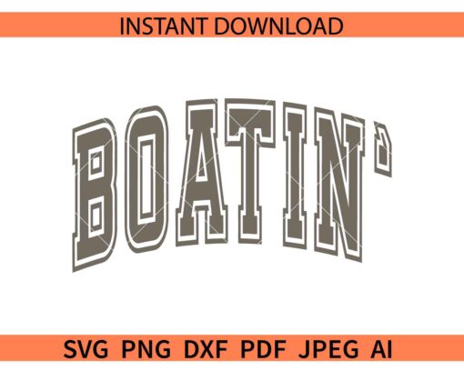 Boatin' Varsity SVG