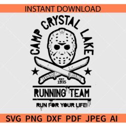 Camp Crystal Lake Running Team SVG, Camp Crystal Lake Est 1935 SVG