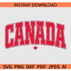 Canada SVG, Canada emblem SVG, Retro Canada SVG