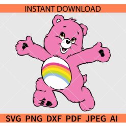 Cheer bear SVG, Playing Cheer bear SVG PNG