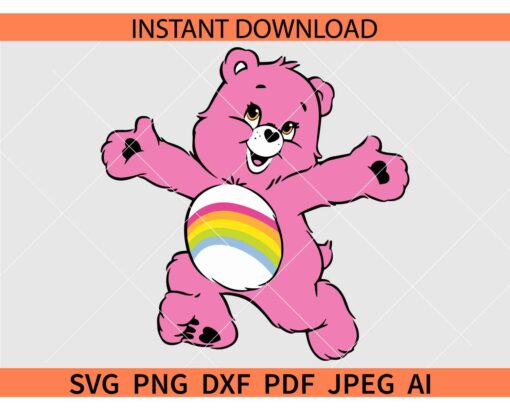Cheer bear SVG, Playing Cheer bear SVG PNG