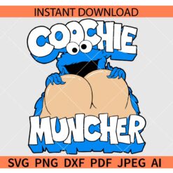 Coochie Muncher SVG, Funny Elmo Coochie Muncher SVG