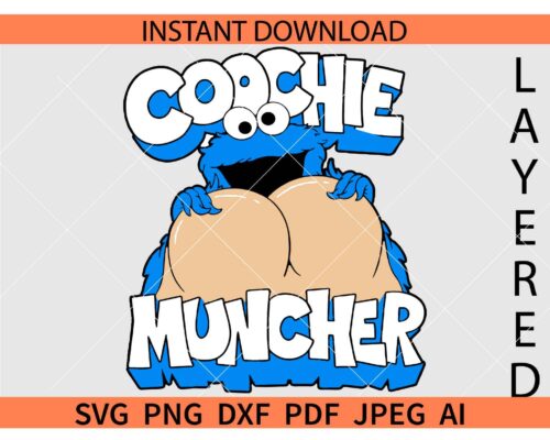 Coochie Muncher SVG, Funny Elmo Coochie Muncher SVG