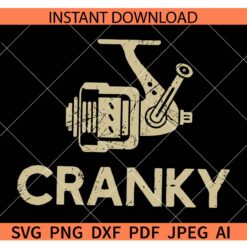 Cranky SVG, Cranky Fishing Reel SVG