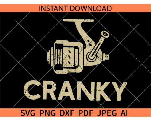 Cranky SVG, Cranky Fishing Reel SVG