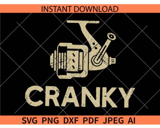 Cranky SVG, Cranky Fishing Reel SVG