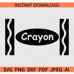 Crayon Template SVG