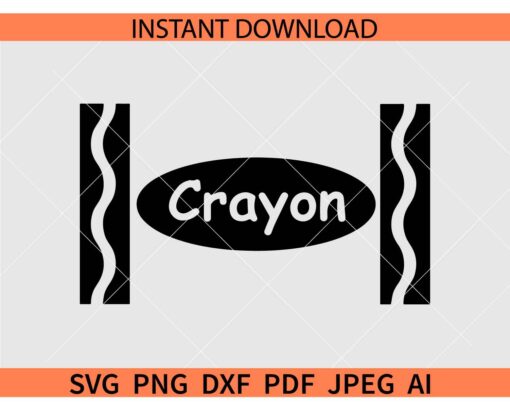 Crayon Template SVG