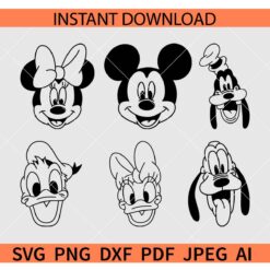 Disney friends SVG, Donald Duck Friends SVG, Daisy Duck Friends SVG