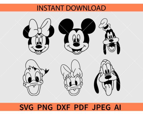 Disney friends SVG, Donald Duck Friends SVG, Daisy Duck Friends SVG