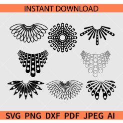 Dissent Collar Bundle SVG