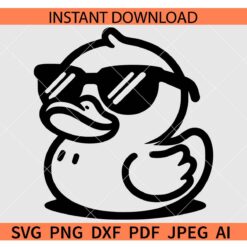 Duck With Sunglasses SVG, Duck dude SVG