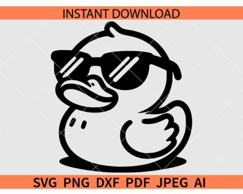 Duck With Sunglasses SVG, Duck dude SVG