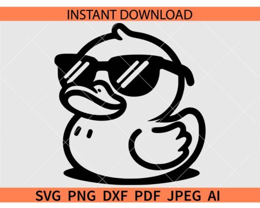 Duck With Sunglasses SVG, Duck dude SVG