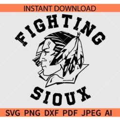 Fighting Sioux Logo SVG, UND Fighting Sioux University Logo SVG
