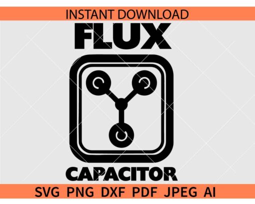 Flux Capacitor Logo SVG